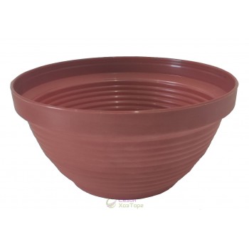 Кашпо пластикове D 250 мм, H 125 мм, V 3.8 л